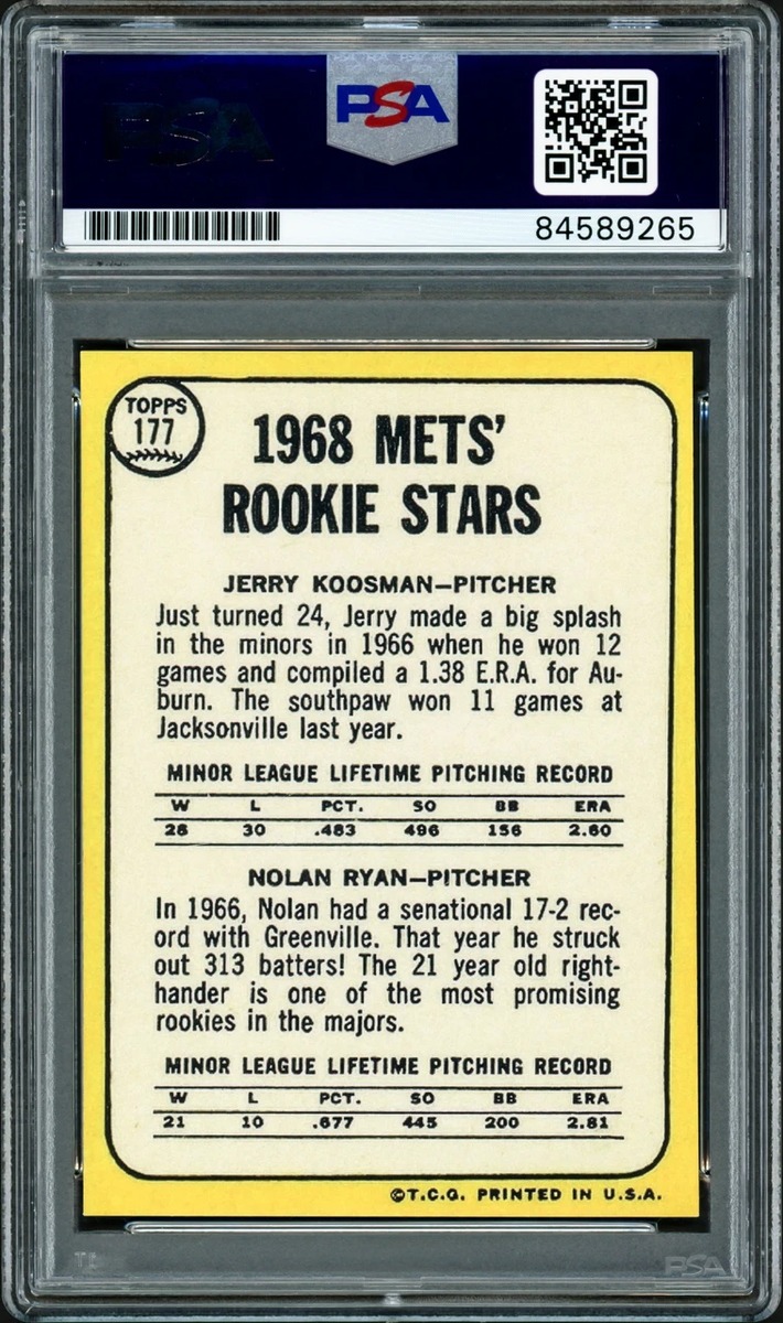 Nolan Ryan 1968 Topps